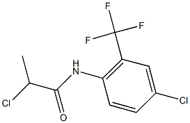 2-CHLORO-N-[4-CHLORO-2-(TRIFLUOROMETHYL)PHENYL]PROPANAMIDE 结构式
