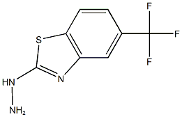 2-HYDRAZINO-5-(TRIFLUOROMETHYL)-1,3-BENZOTHIAZOLE 结构式