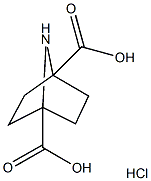 7-AZABICYCLO[2.2.1]HEPTANE-1,4-DICARBOXYLIC ACID HYDROCHLORIDE 结构式