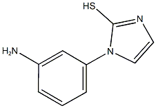 1-(3-AMINOPHENYL)-1H-IMIDAZOLE-2-THIOL 结构式