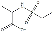 2-[(ETHYLSULFONYL)AMINO]PROPANOIC ACID 结构式