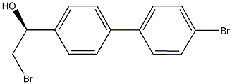 (1S)-2-BROMO-1-(4''-BROMO-1,1''-BIPHENYL-4-YL)ETHANOL 结构式