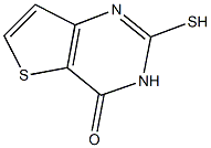 2-MERCAPTOTHIENO[3,2-D]PYRIMIDIN-4(3H)-ONE 结构式