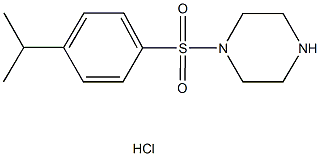 1-[(4-ISOPROPYLPHENYL)SULFONYL]PIPERAZINE HYDROCHLORIDE 结构式