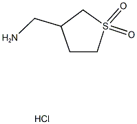 (1,1-DIOXIDOTETRAHYDROTHIEN-3-YL)METHYLAMINE HYDROCHLORIDE 结构式