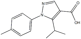 5-isopropyl-1-(4-methylphenyl)-1H-pyrazole-4-carboxylic acid 结构式