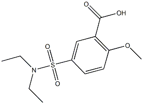 5-[(diethylamino)sulfonyl]-2-methoxybenzoic acid 结构式