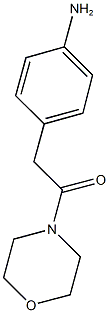 4-(2-morpholin-4-yl-2-oxoethyl)aniline 结构式