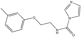 N-[2-(3-methylphenoxy)ethyl]-1H-imidazole-1-carboxamide 结构式