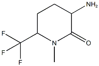3-amino-1-methyl-6-(trifluoromethyl)piperidin-2-one 结构式