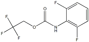 2,2,2-trifluoroethyl 2,6-difluorophenylcarbamate 结构式