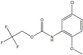 2,2,2-trifluoroethyl 5-chloro-2-methoxyphenylcarbamate 结构式