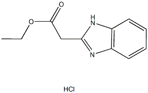 ethyl 1H-benzimidazol-2-ylacetate hydrochloride 结构式