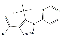 1-pyridin-2-yl-5-(trifluoromethyl)-1H-pyrazole-4-carboxylic acid 结构式