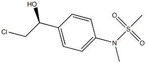 N-{4-[(1S)-2-chloro-1-hydroxyethyl]phenyl}-N-methylmethanesulfonamide 结构式