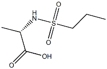 (2S)-2-[(propylsulfonyl)amino]propanoic acid 结构式