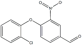 4-(2-Chloro-phenoxy)-3-nitro-benzaldehyde 结构式