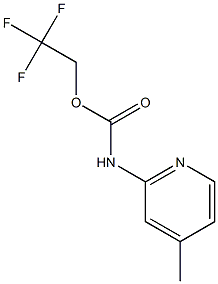 2,2,2-trifluoroethyl 4-methylpyridin-2-ylcarbamate 结构式