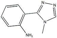 2-(4-METHYL-4H-1,2,4-TRIAZOL-3-YL)ANILINE 结构式