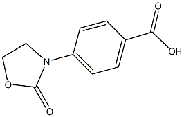 4-(2-oxo-1,3-oxazolidin-3-yl)benzoic acid 结构式