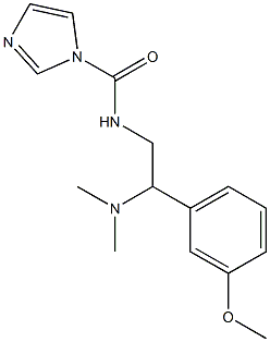 N-[2-(dimethylamino)-2-(3-methoxyphenyl)ethyl]-1H-imidazole-1-carboxamide 结构式