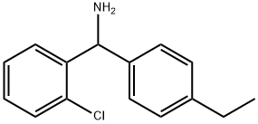 (2-chlorophenyl)(4-ethylphenyl)methanamine 结构式