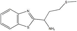 1-(1,3-benzothiazol-2-yl)-3-(methylsulfanyl)propan-1-amine 结构式