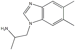 1-(5,6-dimethyl-1H-1,3-benzodiazol-1-yl)propan-2-amine 结构式
