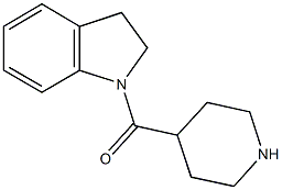 1-(piperidin-4-ylcarbonyl)-2,3-dihydro-1H-indole 结构式