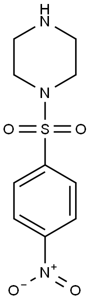 1-[(4-nitrobenzene)sulfonyl]piperazine 结构式