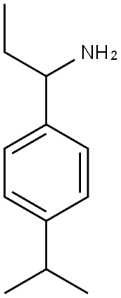 1-[4-(propan-2-yl)phenyl]propan-1-amine 结构式