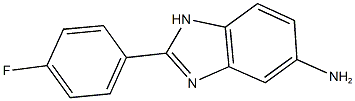 2-(4-fluorophenyl)-1H-benzimidazol-5-amine 结构式