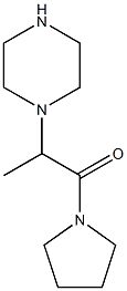 2-(piperazin-1-yl)-1-(pyrrolidin-1-yl)propan-1-one 结构式