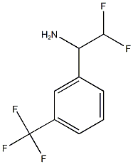 2,2-difluoro-1-[3-(trifluoromethyl)phenyl]ethan-1-amine 结构式