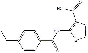 2-[(4-ethylbenzene)amido]thiophene-3-carboxylic acid 结构式