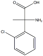 2-amino-2-(2-chlorophenyl)propanoic acid 结构式