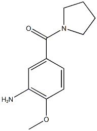 2-methoxy-5-(pyrrolidin-1-ylcarbonyl)aniline 结构式