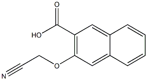 3-(cyanomethoxy)naphthalene-2-carboxylic acid 结构式