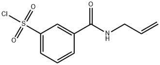 3-(prop-2-en-1-ylcarbamoyl)benzene-1-sulfonyl chloride 结构式