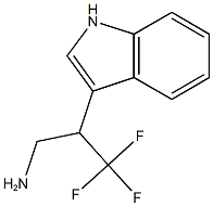 3,3,3-trifluoro-2-(1H-indol-3-yl)propan-1-amine 结构式