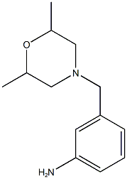 3-[(2,6-dimethylmorpholin-4-yl)methyl]aniline 结构式