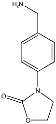 3-[4-(aminomethyl)phenyl]-1,3-oxazolidin-2-one 结构式