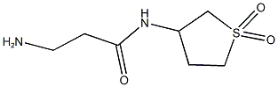 3-amino-N-(1,1-dioxo-1$l^{6}-thiolan-3-yl)propanamide 结构式