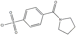 4-(pyrrolidin-1-ylcarbonyl)benzene-1-sulfonyl chloride 结构式