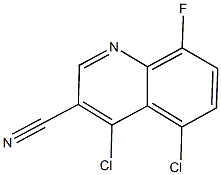 4,5-dichloro-8-fluoroquinoline-3-carbonitrile 结构式