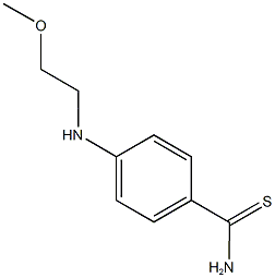 4-[(2-methoxyethyl)amino]benzene-1-carbothioamide 结构式