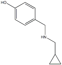 4-{[(cyclopropylmethyl)amino]methyl}phenol 结构式