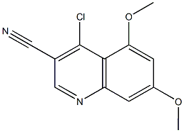 4-chloro-5,7-dimethoxyquinoline-3-carbonitrile 结构式