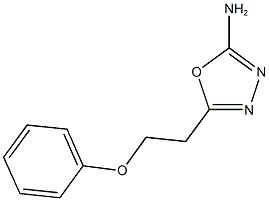 5-(2-phenoxyethyl)-1,3,4-oxadiazol-2-amine 结构式