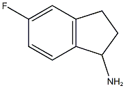 5-fluoro-2,3-dihydro-1H-inden-1-amine 结构式